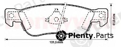  JURID part 572322J Brake Pad Set, disc brake