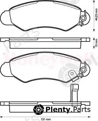  JURID part 572418J Brake Pad Set, disc brake