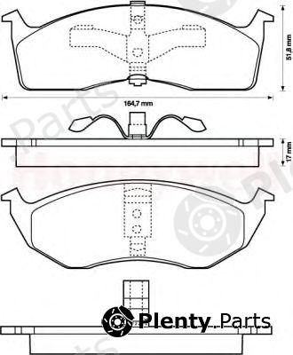  JURID part 573072J Brake Pad Set, disc brake
