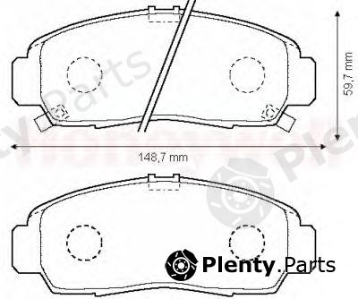  JURID part 572449J Brake Pad Set, disc brake