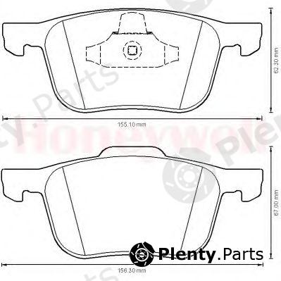  JURID part 573209J Brake Pad Set, disc brake