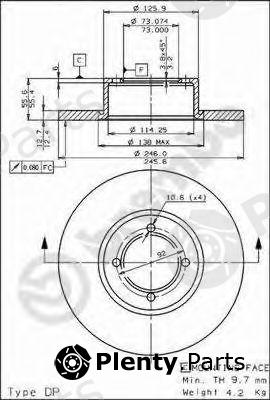  BREMBO part 08.2953.20 (08295320) Brake Disc