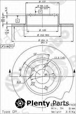  BREMBO part 08.3126.24 (08312624) Brake Disc