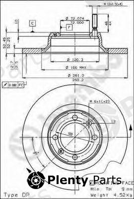 BREMBO part 08.4070.10 (08407010) Brake Disc