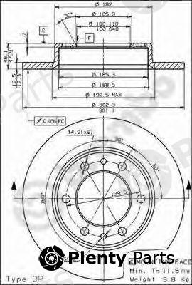 BREMBO part 08.4504.20 (08450420) Brake Disc