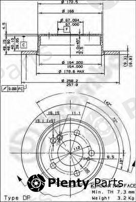  BREMBO part 08.4738.14 (08473814) Brake Disc