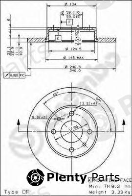  BREMBO part 08.4917.10 (08491710) Brake Disc