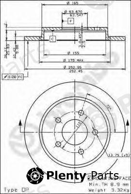  BREMBO part 08.4931.10 (08493110) Brake Disc