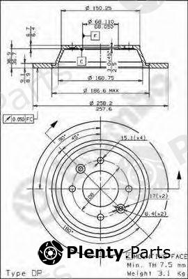  BREMBO part 08.5037.10 (08503710) Brake Disc