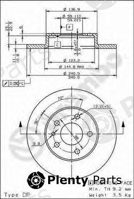  BREMBO part 08.5085.20 (08508520) Brake Disc