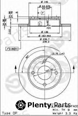  BREMBO part 08.5164.14 (08516414) Brake Disc