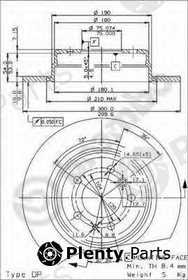  BREMBO part 08.5174.34 (08517434) Brake Disc