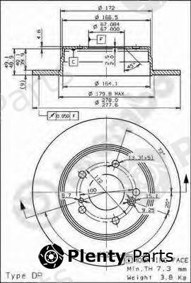  BREMBO part 08.5178.30 (08517830) Brake Disc