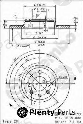  BREMBO part 08.5186.20 (08518620) Brake Disc
