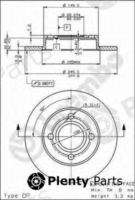  BREMBO part 08.5213.10 (08521310) Brake Disc