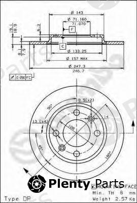  BREMBO part 08.5334.10 (08533410) Brake Disc