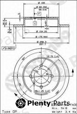  BREMBO part 08.5443.40 (08544340) Brake Disc