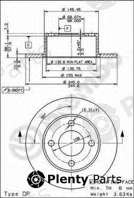  BREMBO part 08.5510.10 (08551010) Brake Disc