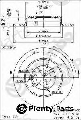  BREMBO part 08.5645.50 (08564550) Brake Disc