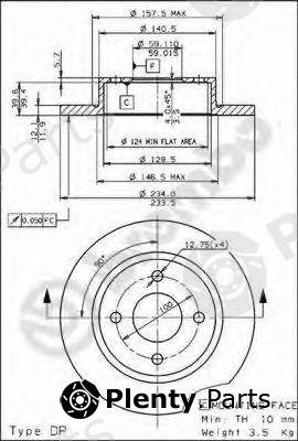  BREMBO part 08.5691.10 (08569110) Brake Disc