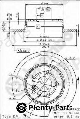  BREMBO part 08.5725.10 (08572510) Brake Disc
