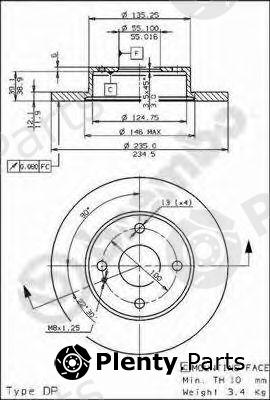  BREMBO part 08.5796.10 (08579610) Brake Disc