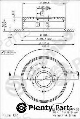  BREMBO part 08.5808.10 (08580810) Brake Disc