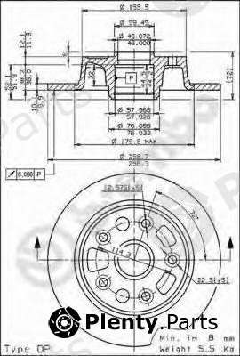  BREMBO part 08.5954.10 (08595410) Brake Disc