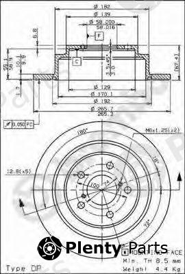  BREMBO part 08.6897.14 (08689714) Brake Disc