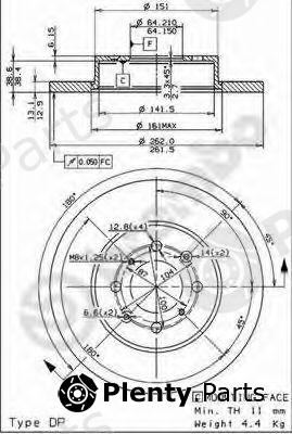  BREMBO part 08.6918.14 (08691814) Brake Disc