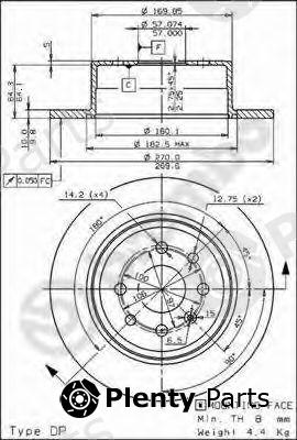  BREMBO part 08.7014.10 (08701410) Brake Disc