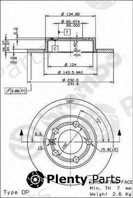  BREMBO part 08.7165.14 (08716514) Brake Disc
