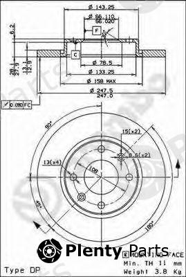  BREMBO part 08.7351.14 (08735114) Brake Disc