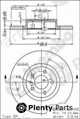 BREMBO part 08.7354.10 (08735410) Brake Disc