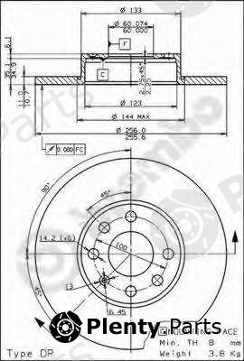  BREMBO part 08.7637.10 (08763710) Brake Disc