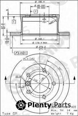  BREMBO part 08.7725.20 (08772520) Brake Disc