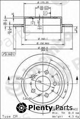 BREMBO part 08.7768.10 (08776810) Brake Disc