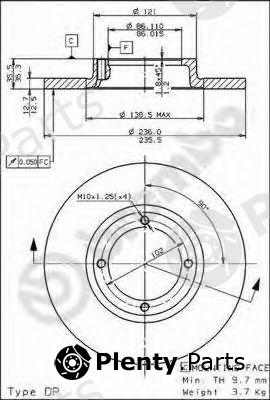  BREMBO part 08.7822.10 (08782210) Brake Disc