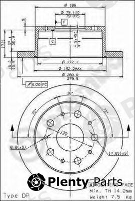  BREMBO part 08.8094.40 (08809440) Brake Disc