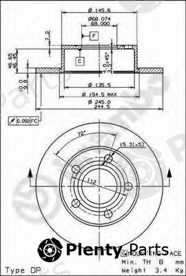  BREMBO part 08.9083.10 (08908310) Brake Disc