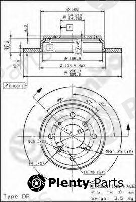  BREMBO part 08.9139.10 (08913910) Brake Disc