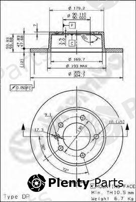  BREMBO part 08.9371.10 (08937110) Brake Disc