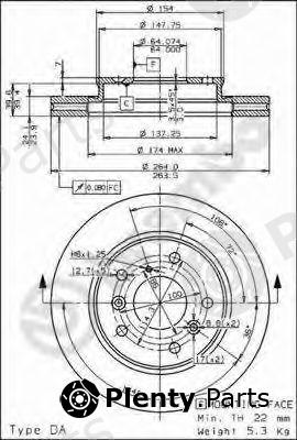  BREMBO part 09.5252.10 (09525210) Brake Disc
