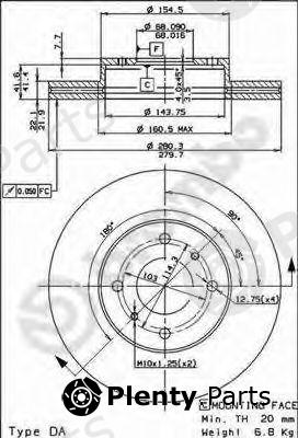  BREMBO part 09.5254.20 (09525420) Brake Disc