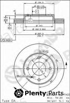  BREMBO part 09.5282.10 (09528210) Brake Disc