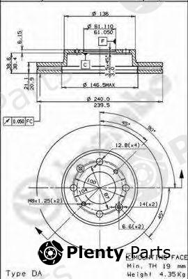  BREMBO part 09.5285.10 (09528510) Brake Disc