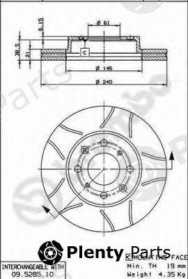  BREMBO part 09.5285.75 (09528575) Brake Disc