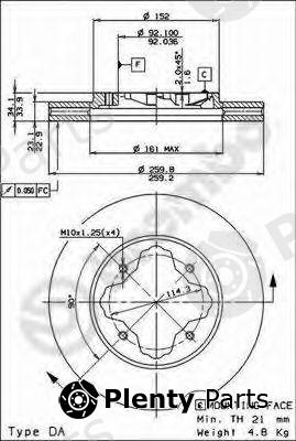  BREMBO part 09.5290.14 (09529014) Brake Disc