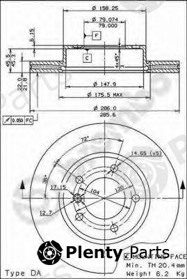  BREMBO part 09.5390.34 (09539034) Brake Disc