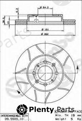  BREMBO part 09.5509.75 (09550975) Brake Disc